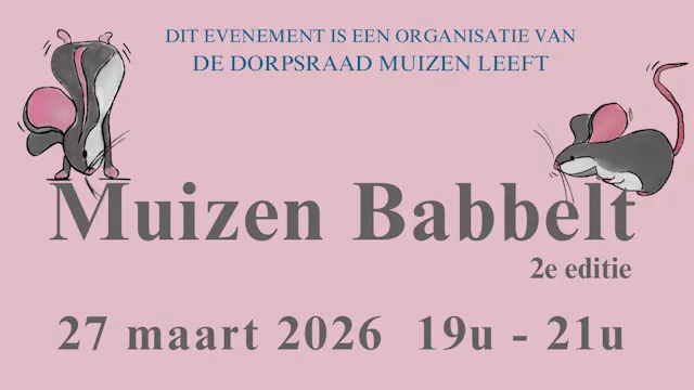Muizen babbelt