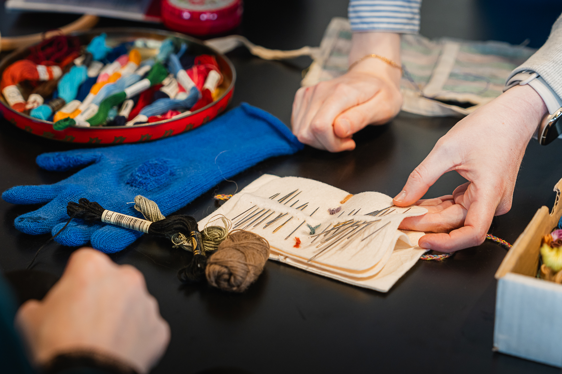 Repair shop: visible mending