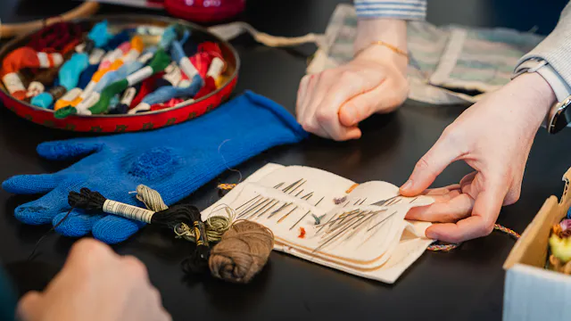 Repair shop: visible mending