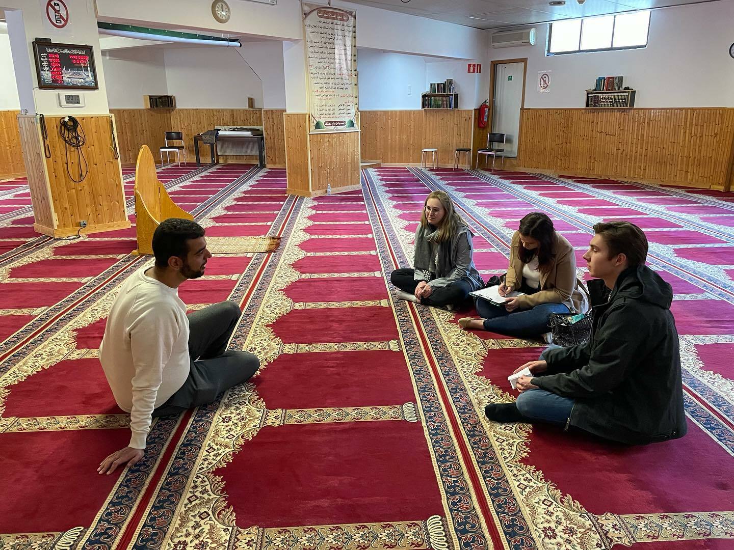 Bezoek aan de moskee van Kortrijk