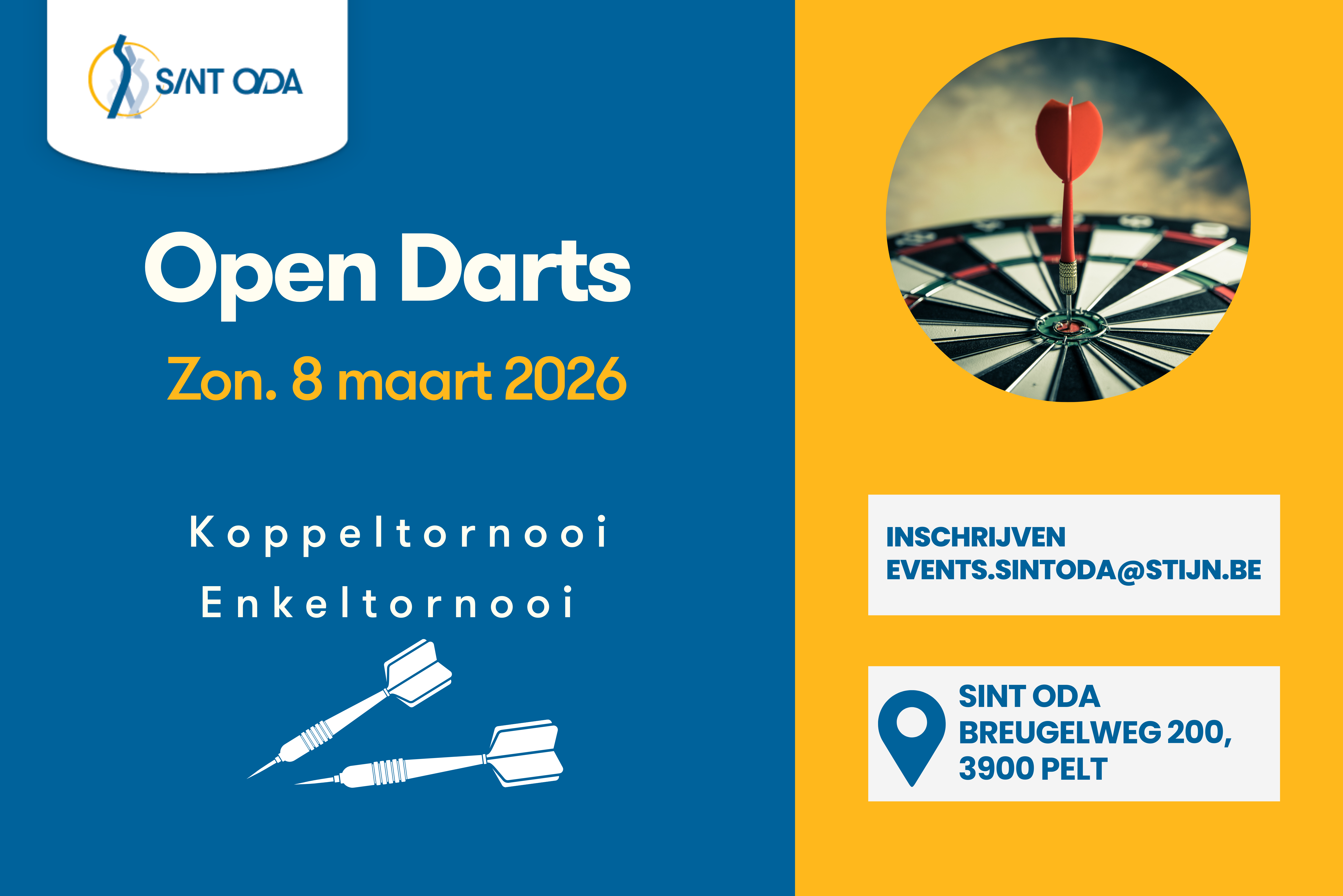 Open Dartstoernooi t.v.v. Sint Oda