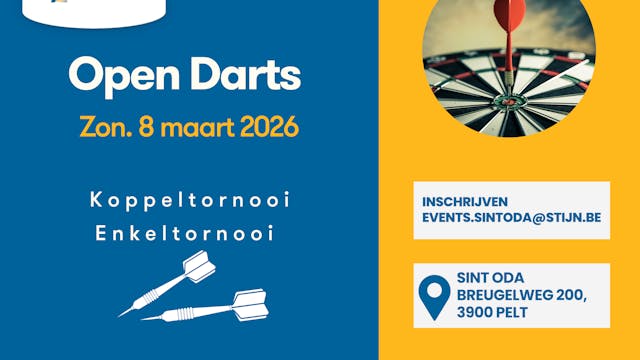 Open Dartstoernooi t.v.v. Sint Oda