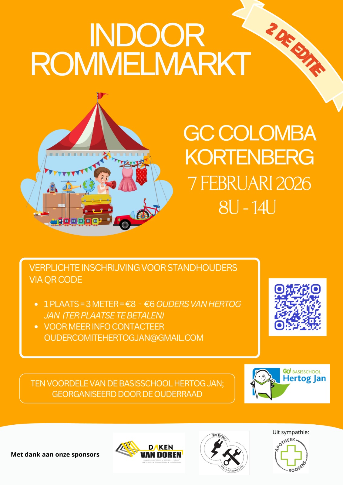 Affiche indoor rommelmarkt 2e editie