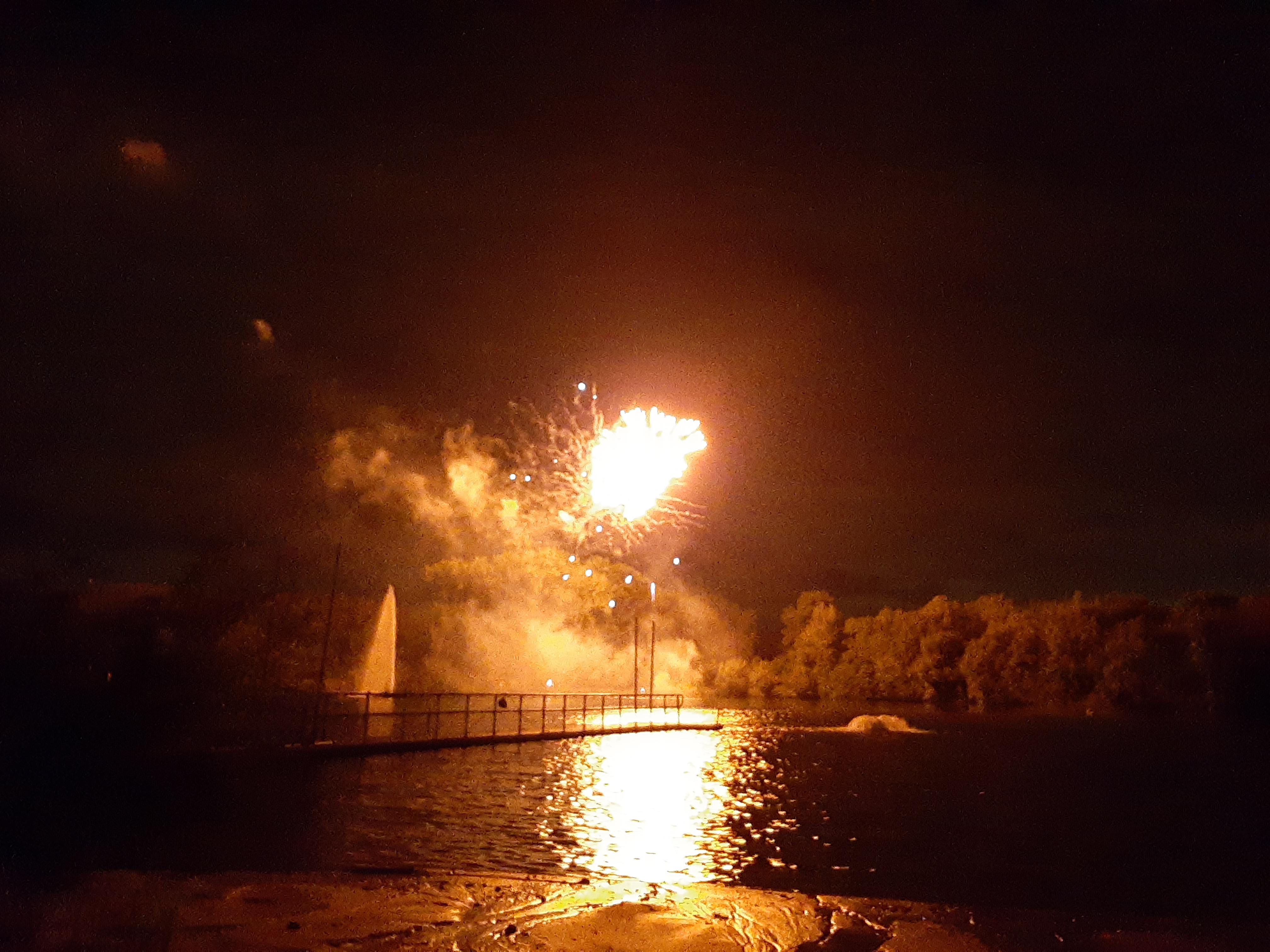 Vuurwerk in domein De Gavers in Geraardsbergen