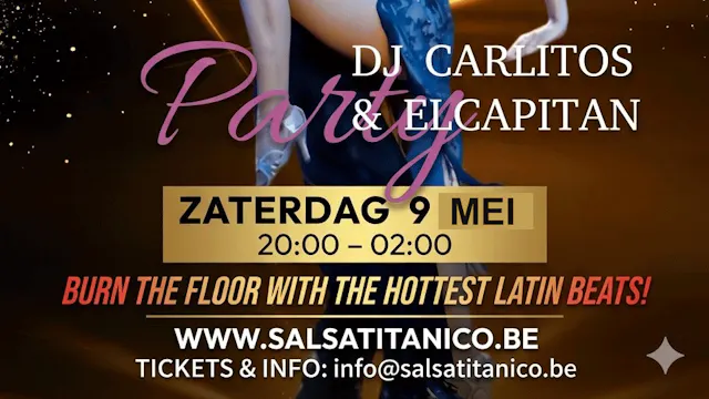 Salsa & Swing Party op zaterdag 9 mei 2026