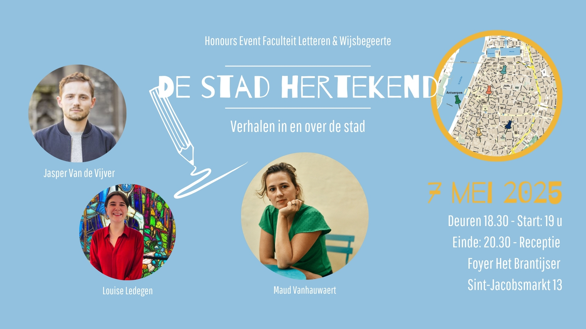 De stad hertekend - sprekers Maud Vanhauwaert, Jasper Van de Vijver en Louise Ledegen