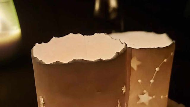 T-lichtjes in papierporselein