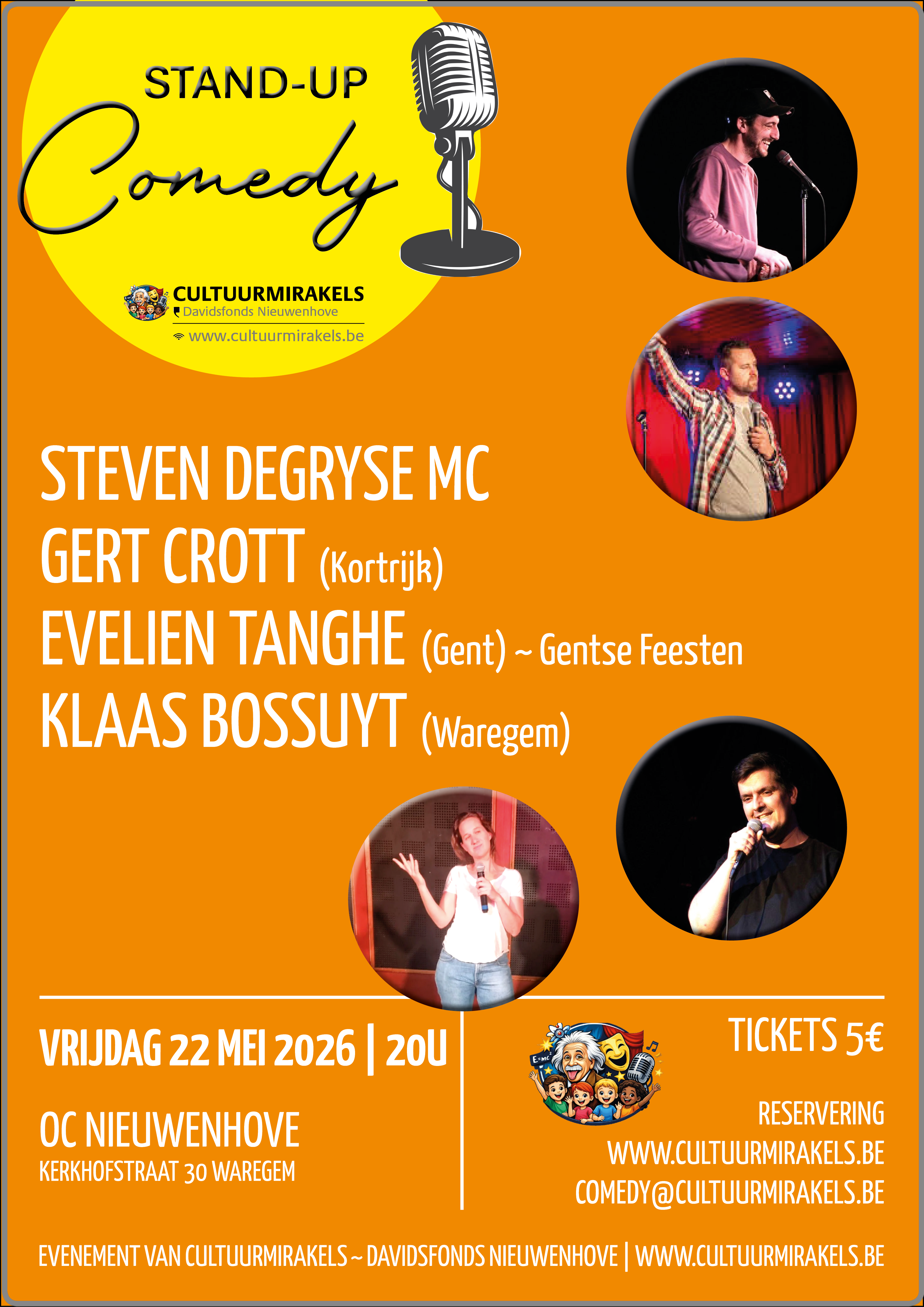 Stand-Up Comedy Cultuurmirakels 22 mei 2026