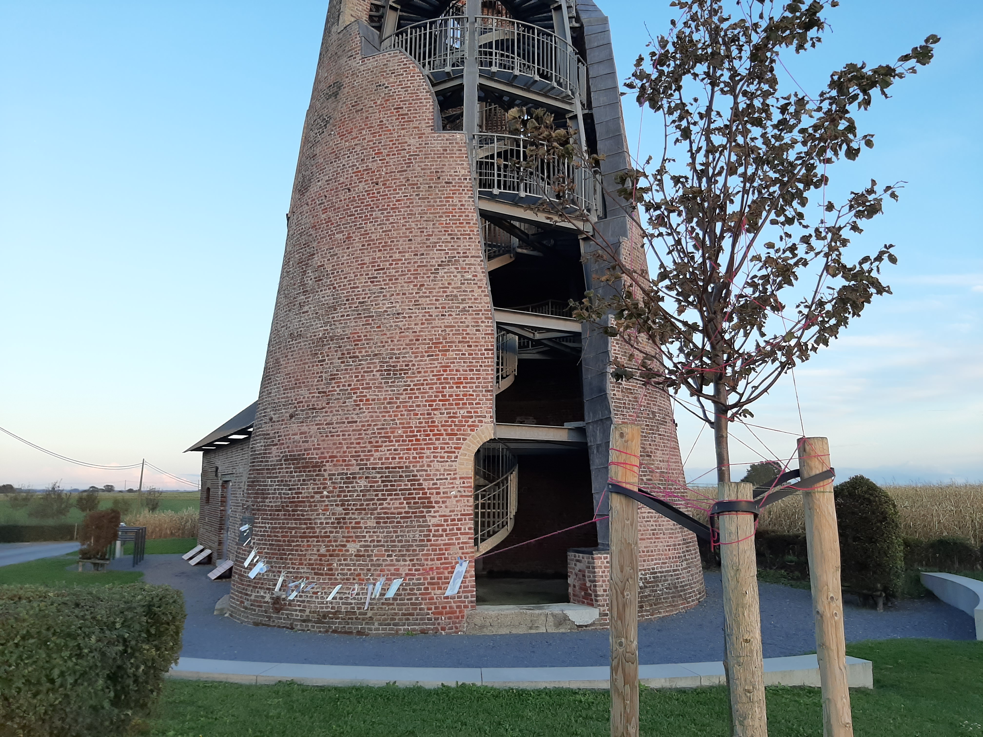 Vredesmolen Klerken, controlepost en rustpunt op de 8e Wandeltocht