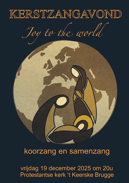 Het thema van deze avond is "Joy to the world" hetgeen deze afbeelding duidelijk laat zien