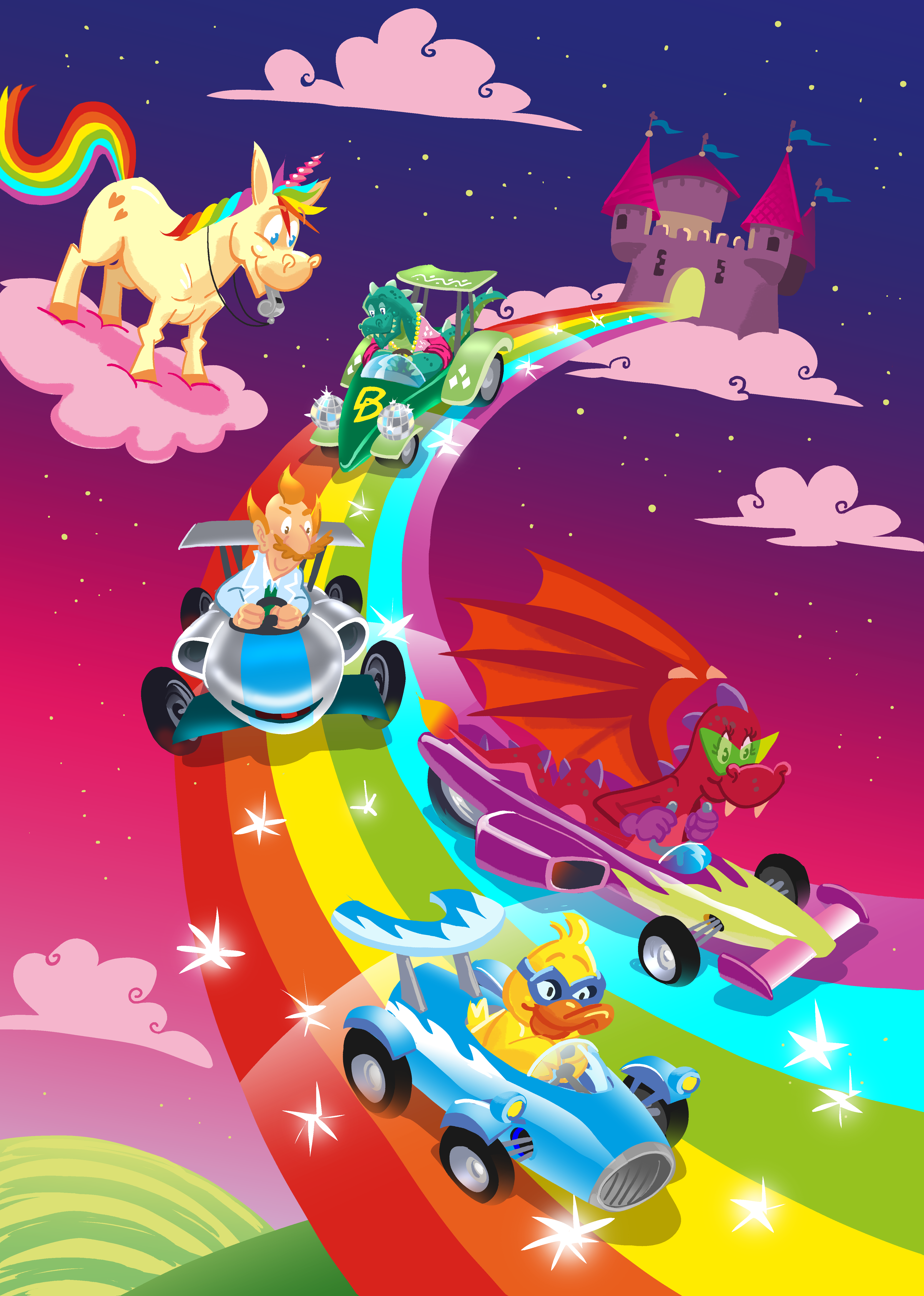 Happy en de regenboograce