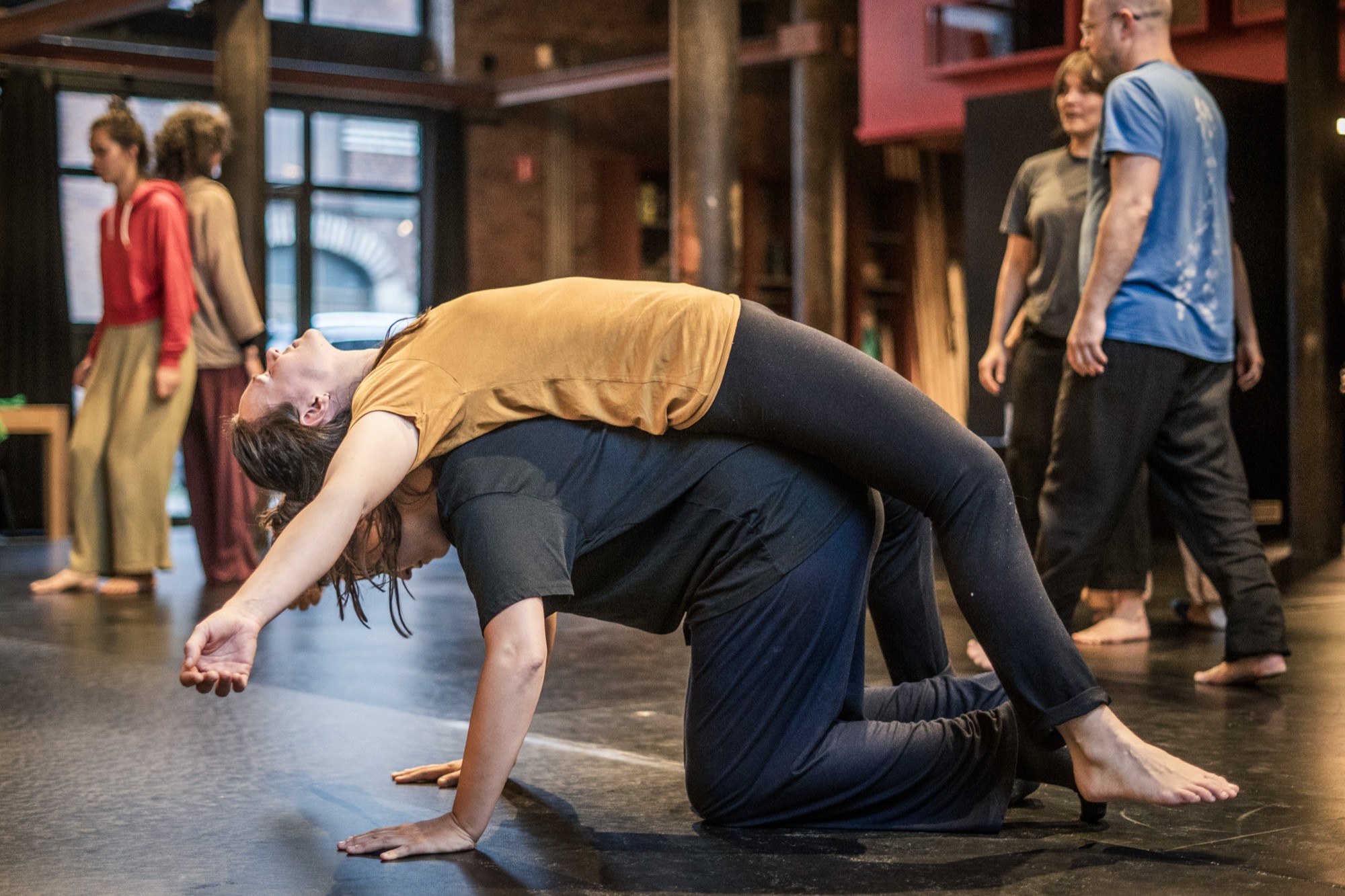 Contact improvisation: fundamentals on Tuesday evening