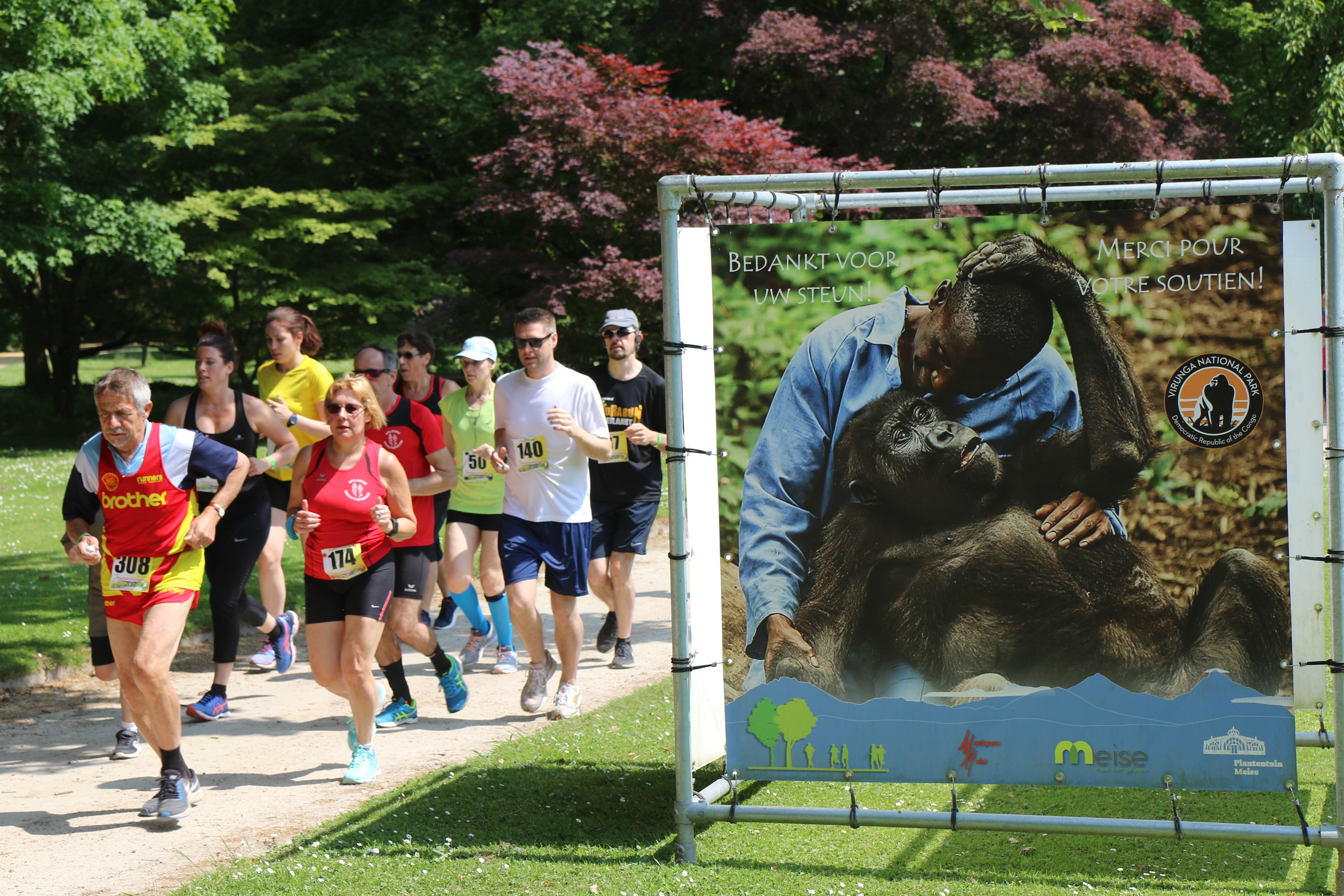 lopers tijdens de jogging