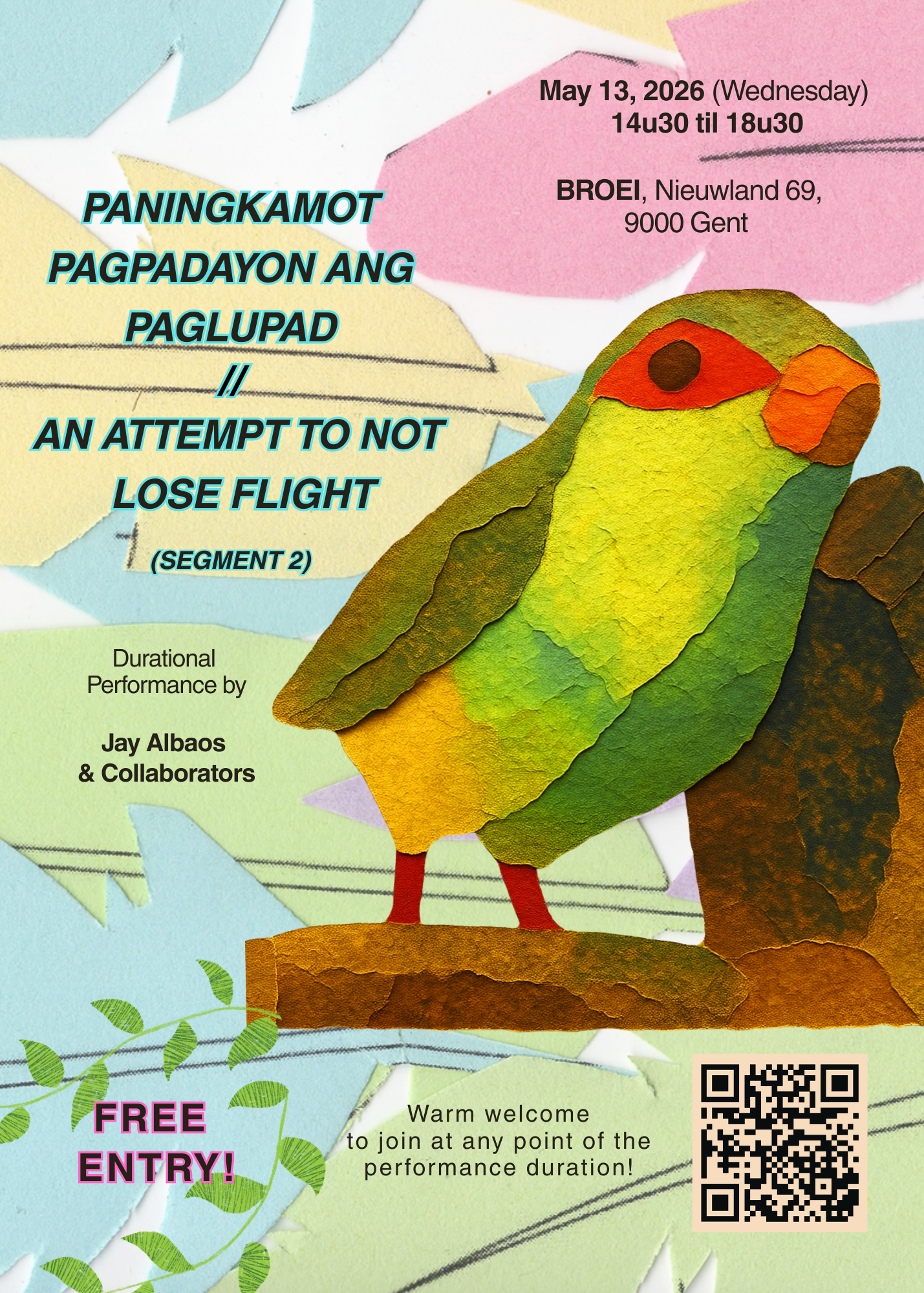 PPaP durational performance poster