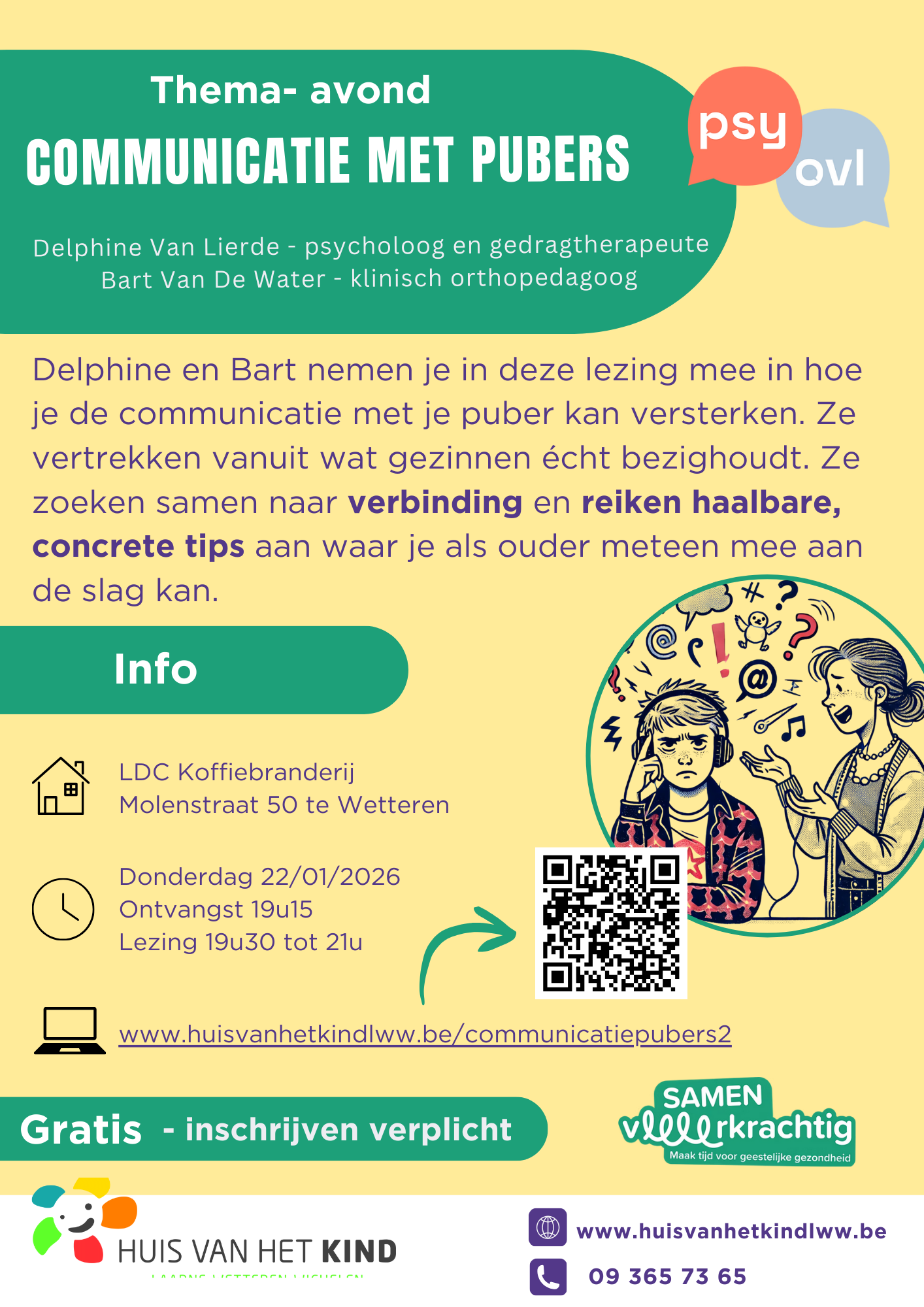 thema avond: communicatie met pubers