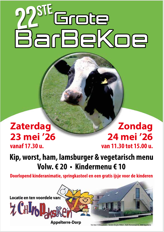 Uitnodiging 22ste BARBEKOE Appelterre-Eichem