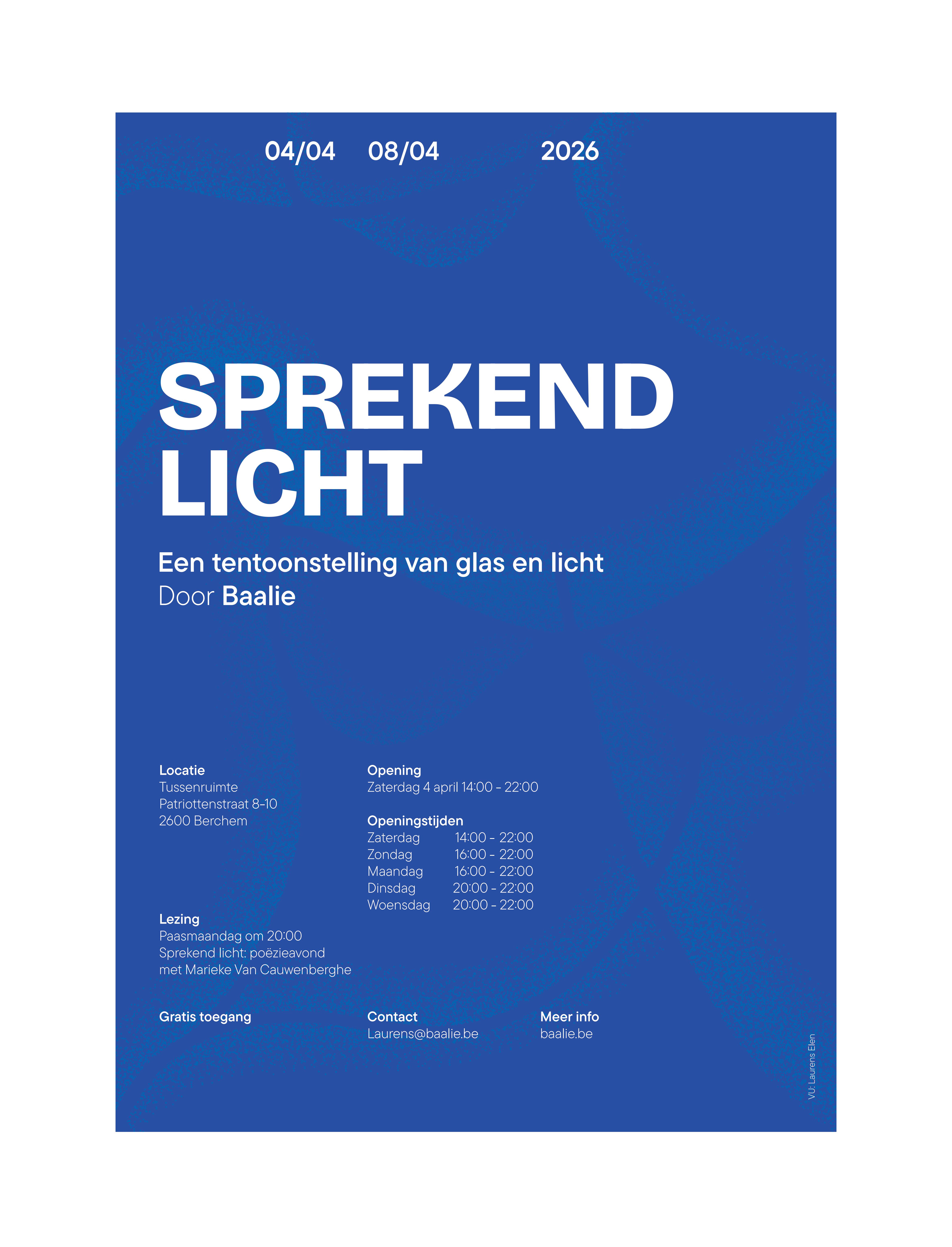 poster Sprekend Licht