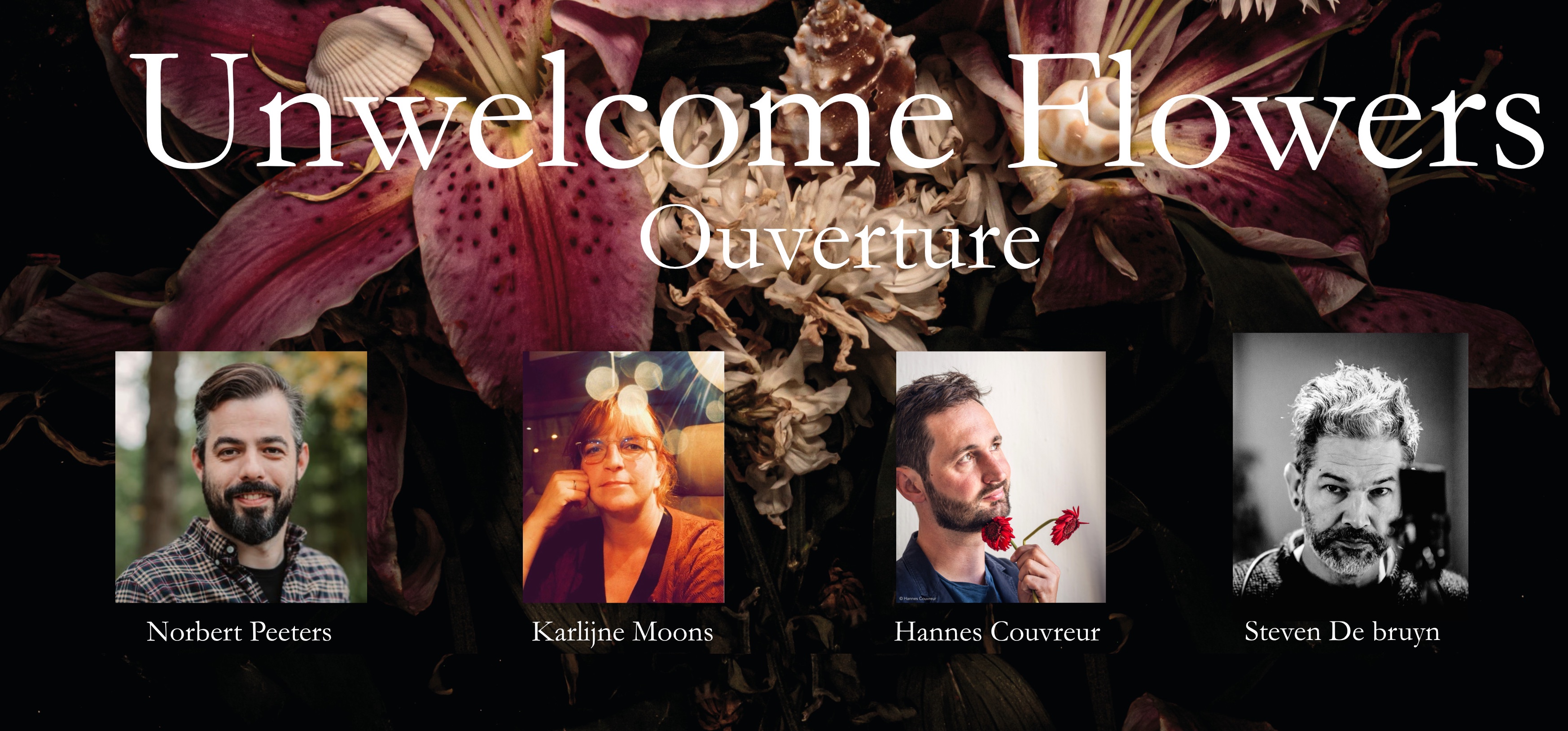 Vernissage foto expo Hannes Couvreur - Unwelcome Flowers : Ouverture - Mechelen