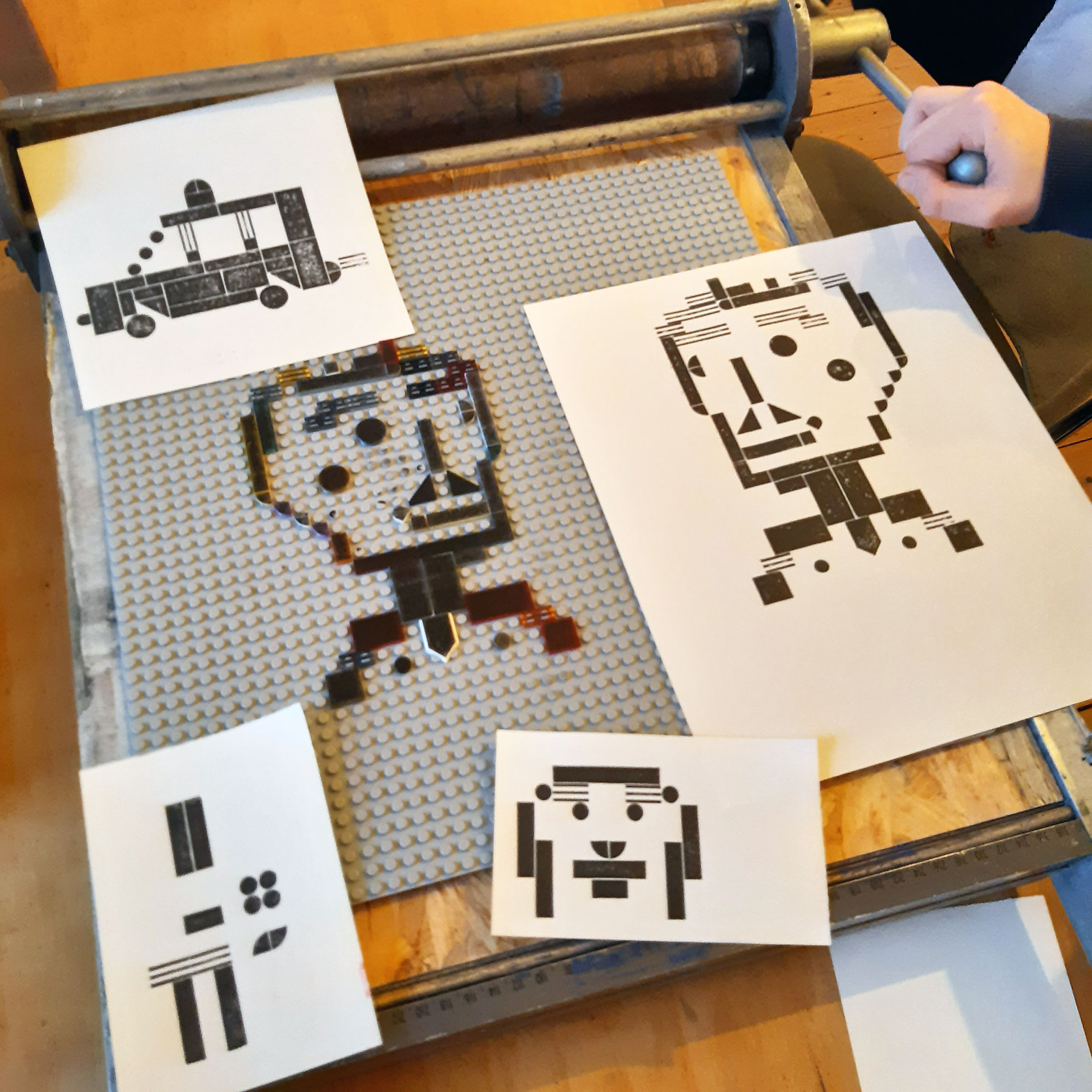 workshop lego postkaarten