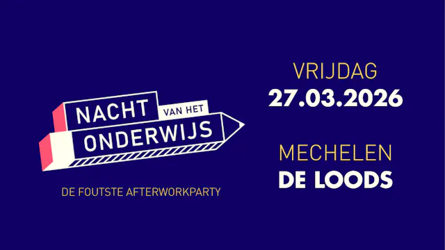 Logo Nacht van het Onderwijs, 27 maart 2026, De Loods Mechelen