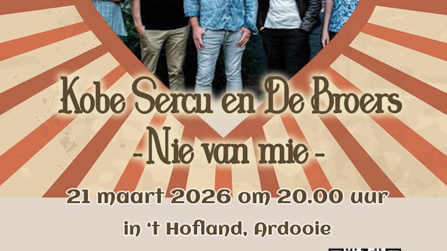 Affiche Kobe Sercu en de Broers