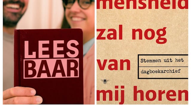 Foto podcast Leesbaar en cover boek Joris van Casteren