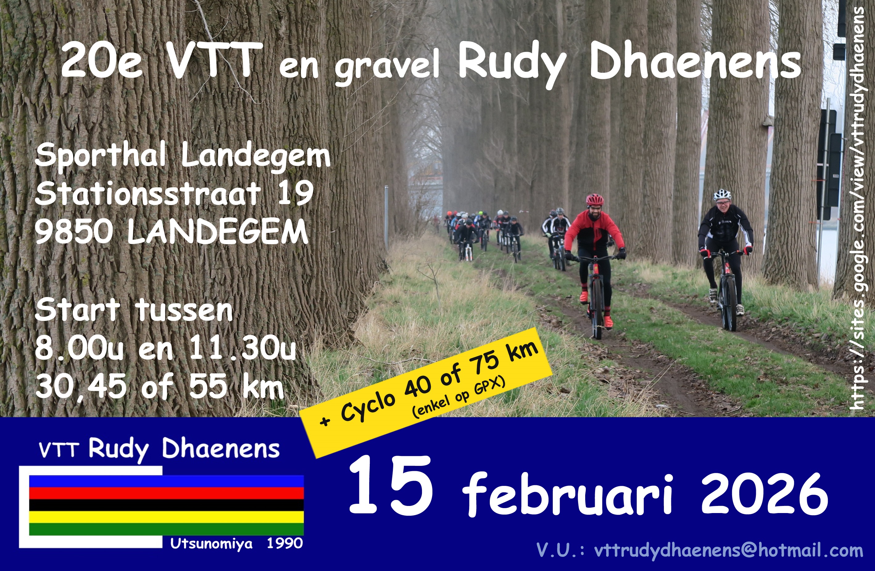 VTT, Gravel en Cyclo tocht Rudy Dhaenens