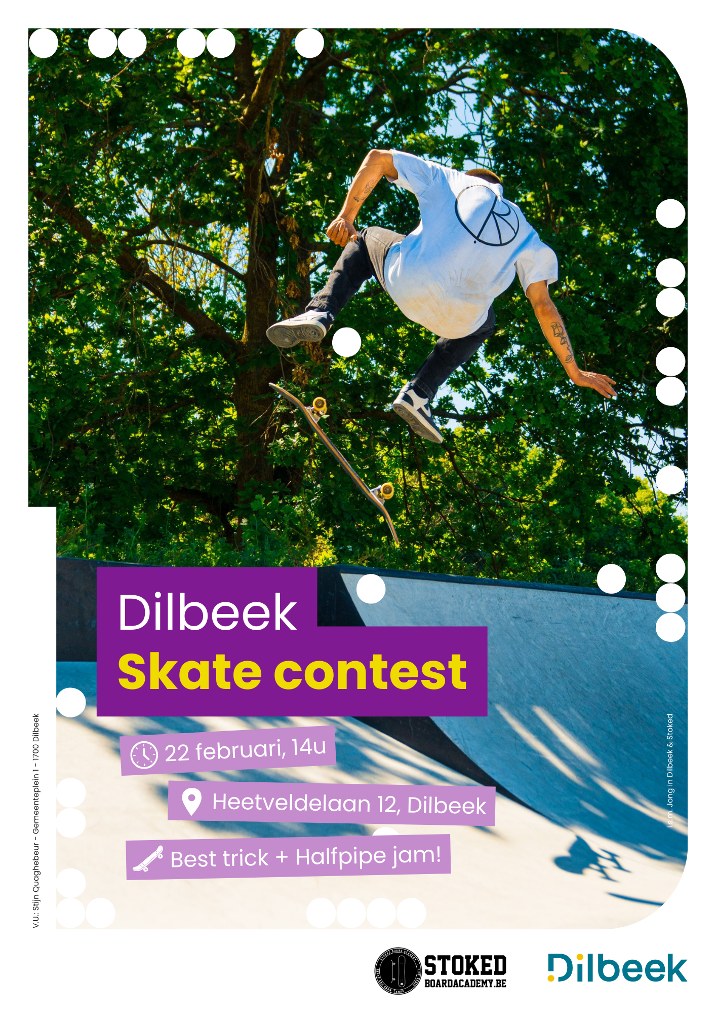 Affiche Skate Contest Dilbeek