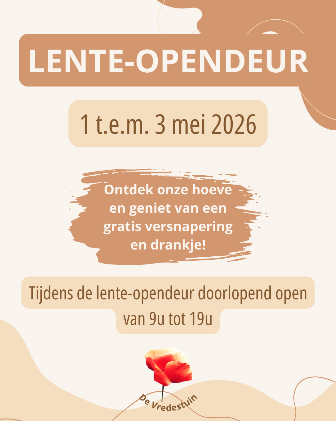 Lente-opendeur de Vredestuin