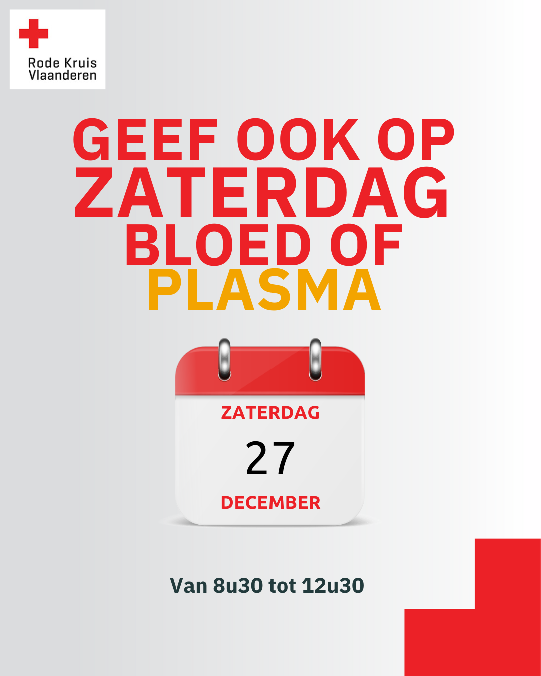Zaterdag 27 december