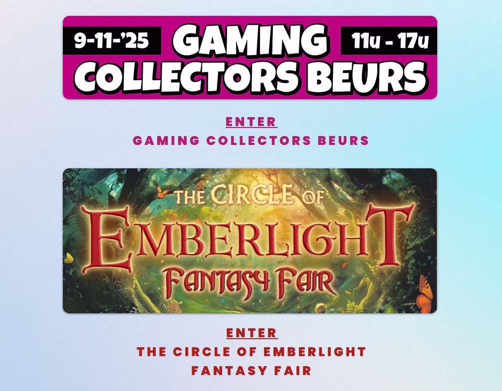 GAMING COLLECTORS BEURS & THE CIRCLE OF EMBERLIGHT FANTASY FAIR