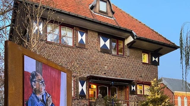 Atelier Martin Wallaert - werk "Ochtendritueel, wakker worden met Nippertje" - 2022