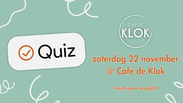 QUIZ Café de Klok