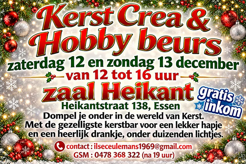 Kerst crea- en hobbybeurs Heikant