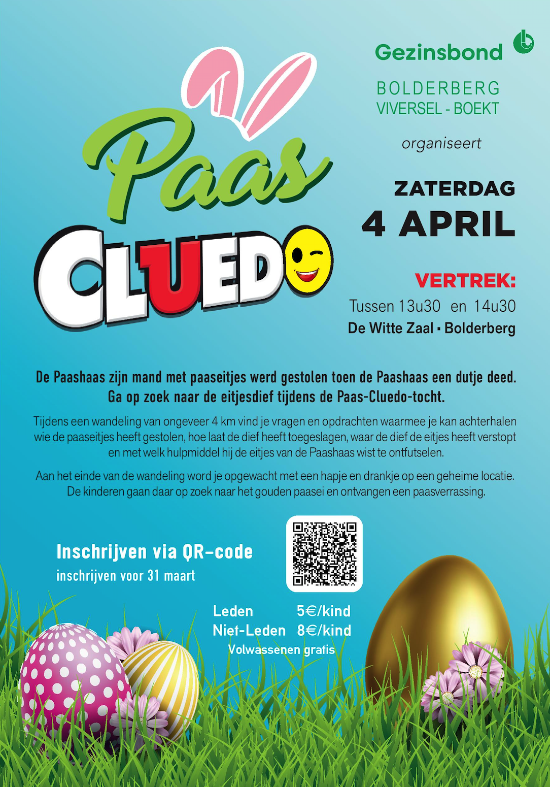 Paas-cluedo-tocht