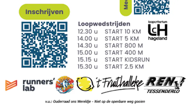 Affiche Dwars door Ons Wereldje - Run & Walk Okselaar