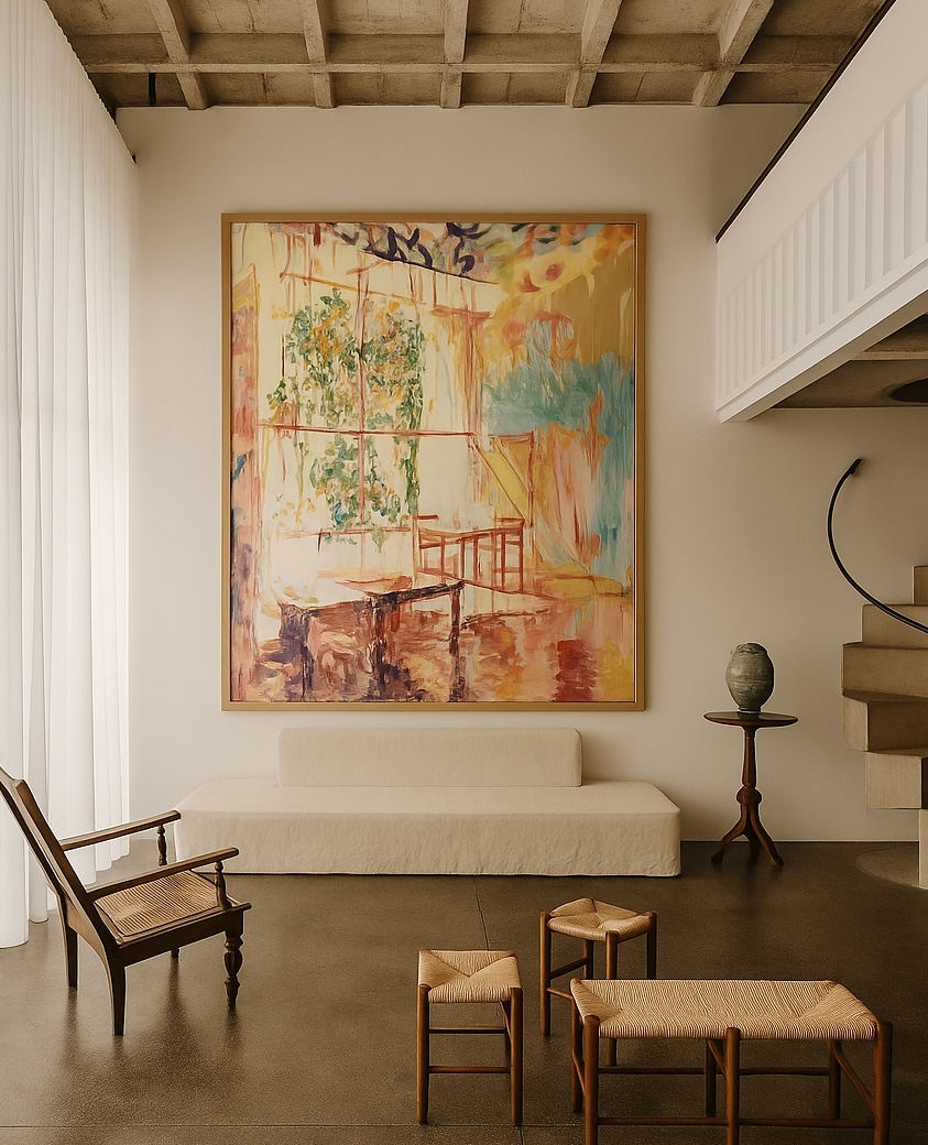 'A place that feels familiar' - olieverf op canvas