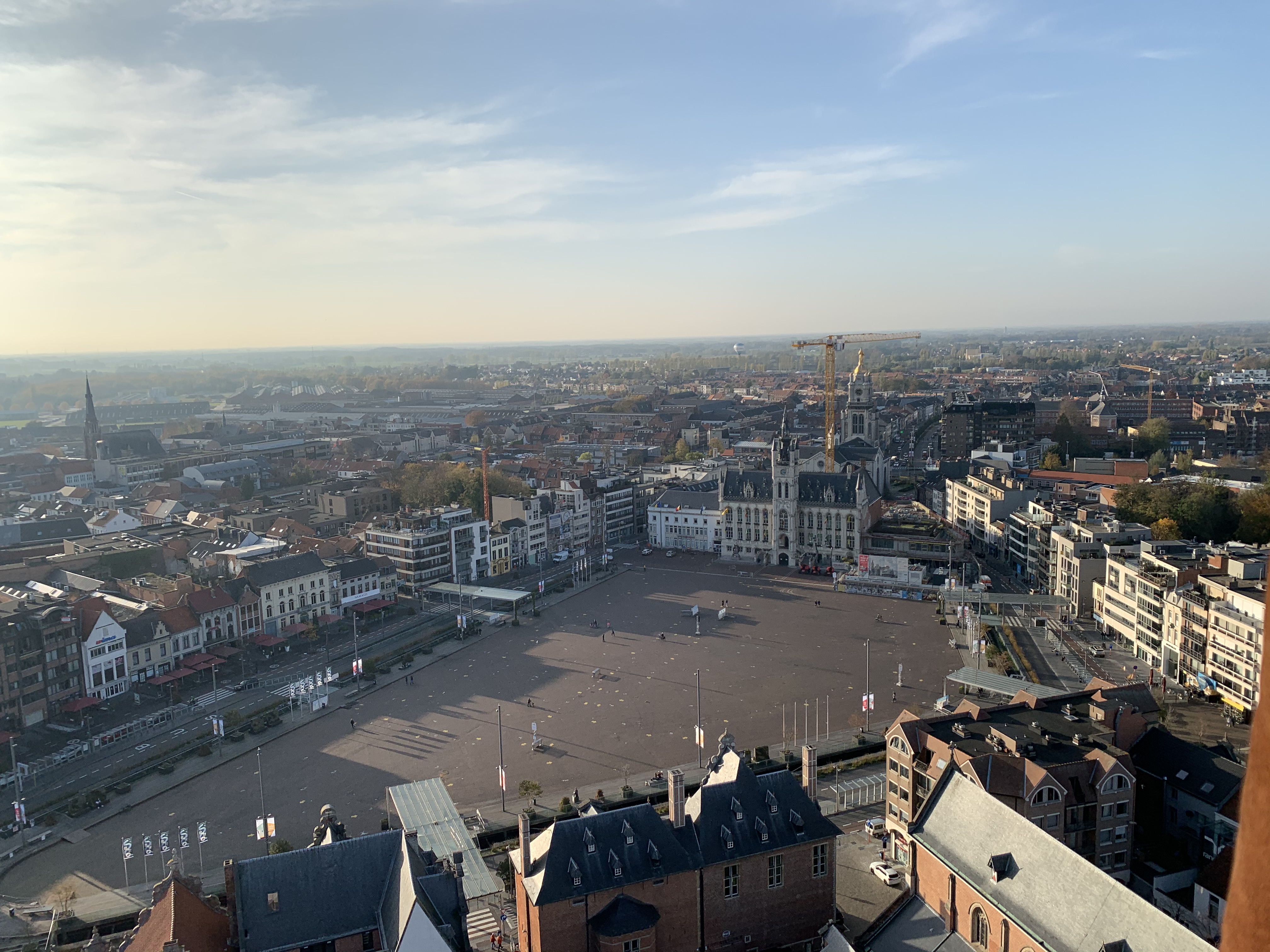 Opstijgen vanop de Grote Markt, Sint-Niklaas met Quality Ballooning