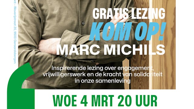 affiche lezing kom op