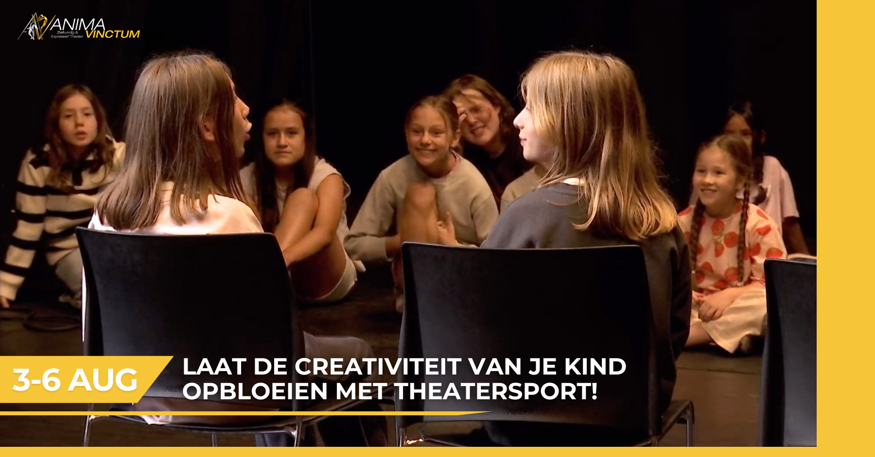 zomerkamp theatersport kinderen antwerpen anima vinctum