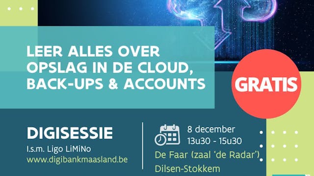 Digisessie: Cloud, accounts, backup