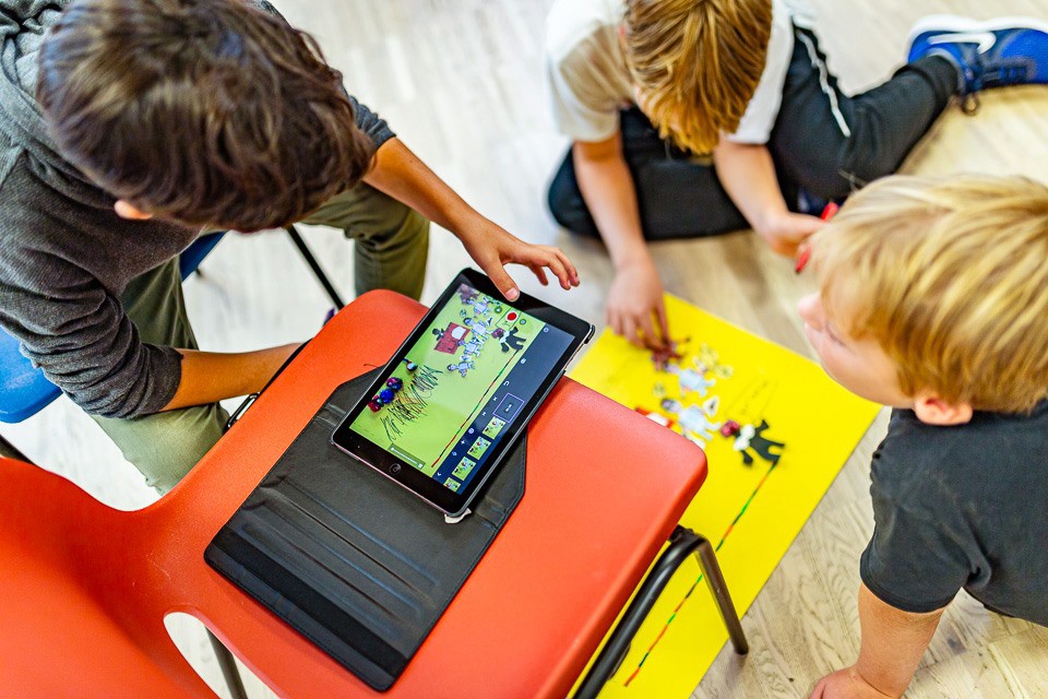 kinderen maken stop-motion