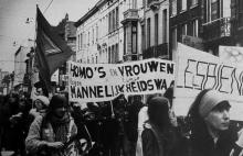 Mensen die protesteren voor LGBTQ+ rechten.