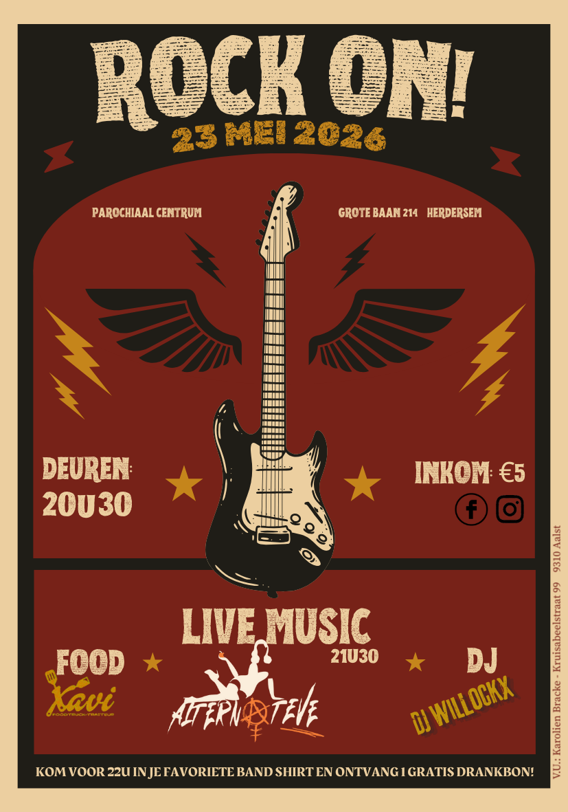 Evenement met live muziek en fuif