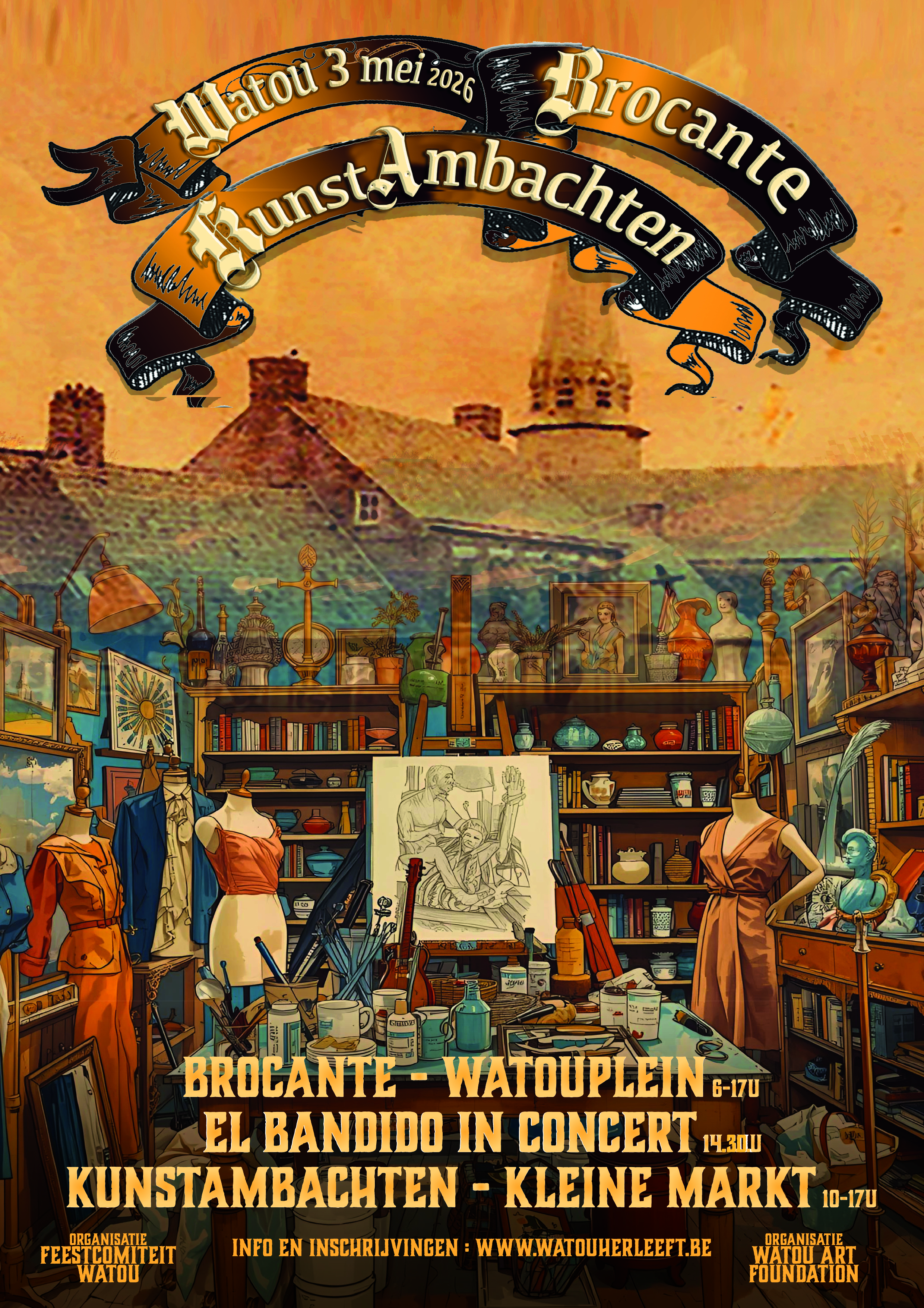 Brocante- en kunstambachtenmarkt Watou