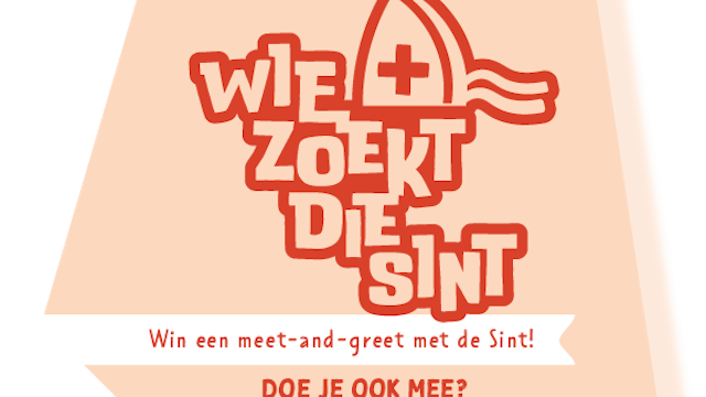 Wie zoekt, die Sint !