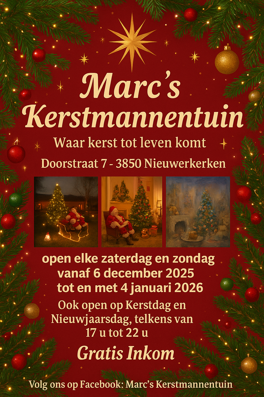 Marc 's kerstmannentuin 