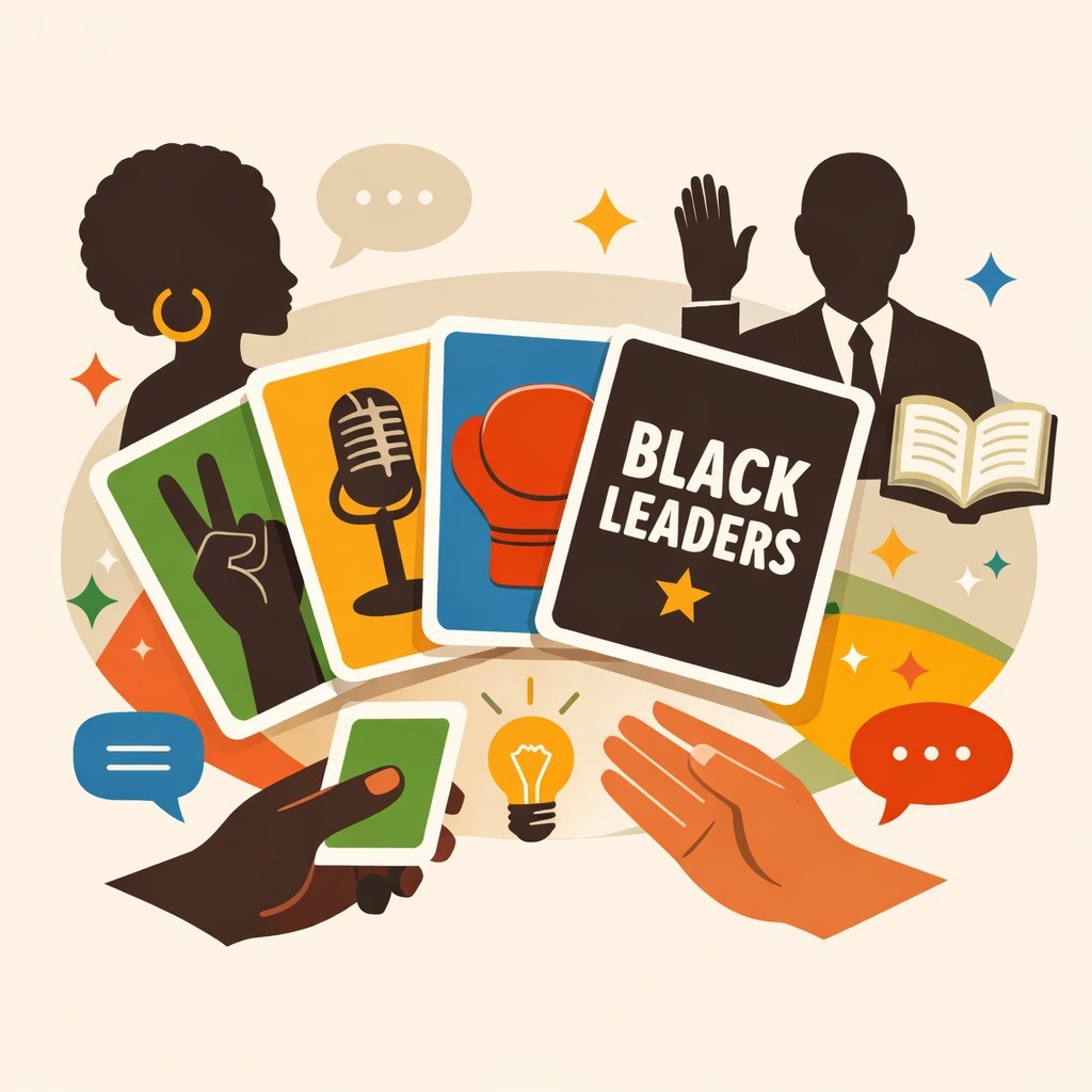 Illustratie spel Black Leaders