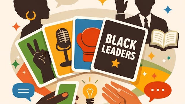 Illustratie spel Black Leaders