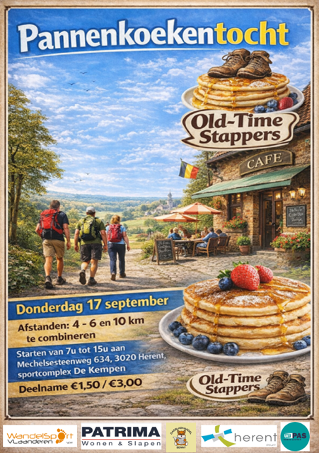 Wandel langs de mooiste plekjes van Herent. 3e pannenkoekentocht